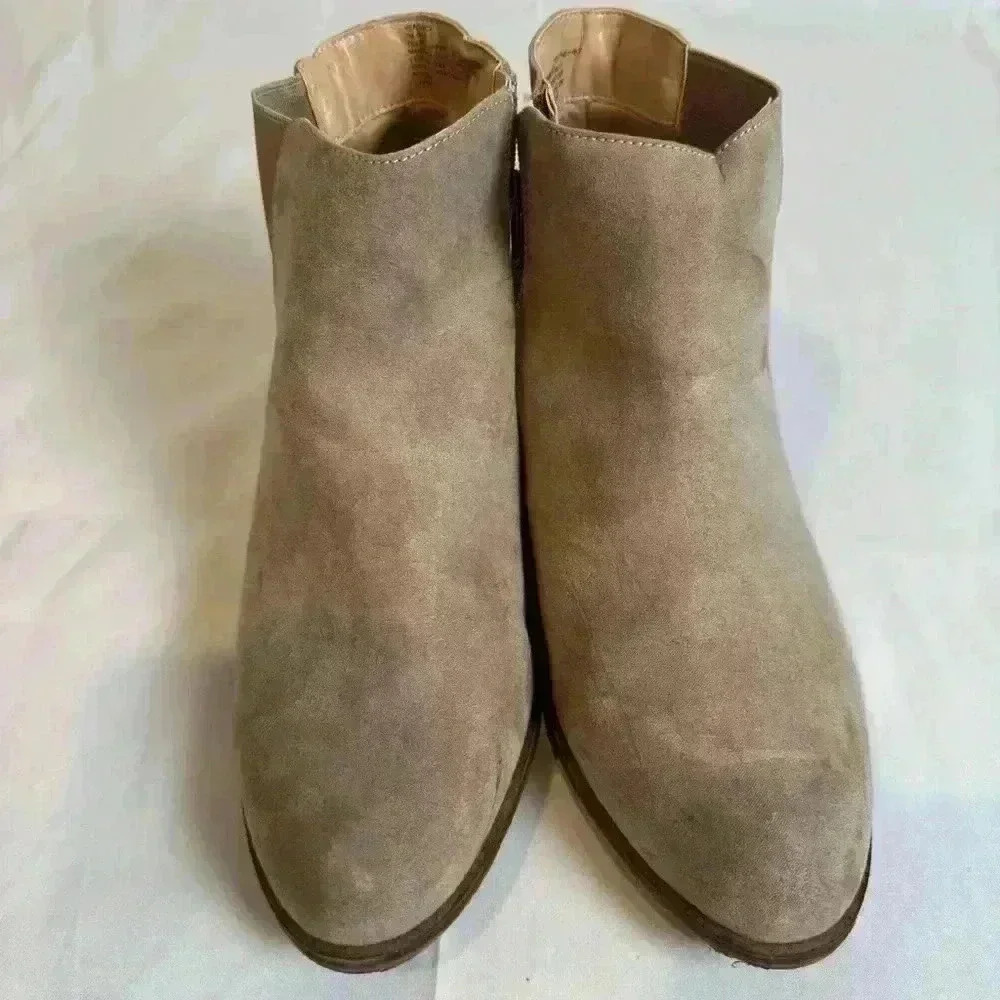 Treasure & Bond Veronica Tan Suede Booties - Size 7 - Picture 7 of 7